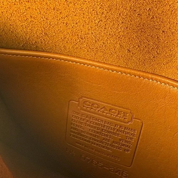 Vintage Coach Station Crossbody Bag - British Tan- never used!!! - Picture 9 of 14